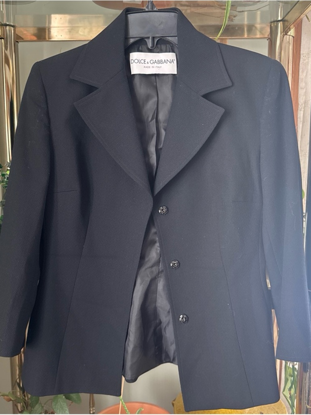 Dolce & Gabbana women’s  Black Single-Breasted Blazer